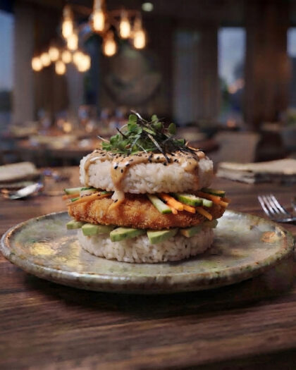 Chicken Sushi Burger