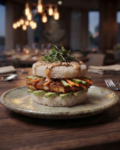 Vegetarian Sushi Burger